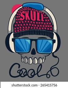 cool skull design for tee