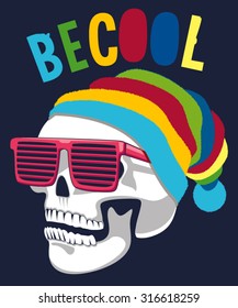 cool skull design for tee