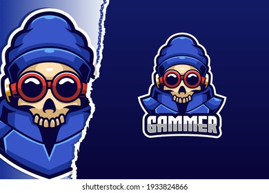 Cool Skull E-sport Logo Template