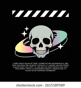Cool Skull Graphic Design Illustration