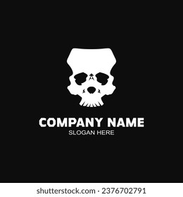 Cool skull logo. Skull vector illustration.