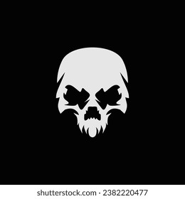 Cool skull logo. Skull vector illustration.