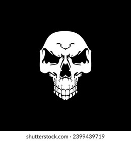 Cool skull logo. Skull vector illustration.