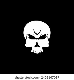 Cool skull logo. Skull vector illustration.
