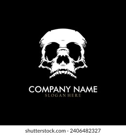 Cool Schädel Logo. Skull, Vektorgrafik.