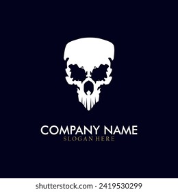 Cool Schädel Logo. Skull, Vektorgrafik.
