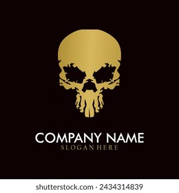 Cool skull logo. Skull vector illustration.	