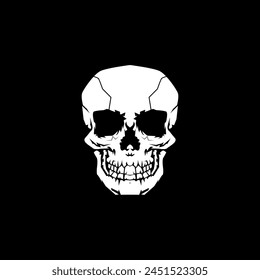 Cool skull logo. Skull vector illustration.