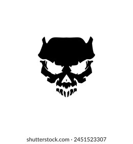 Cool skull logo. Skull vector illustration.