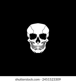 Cool skull logo. Skull vector illustration.