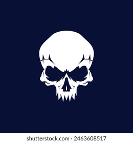 Cool skull logo. Skull vector illustration.	
