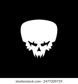 Cool skull logo. Skull vector illustration.	