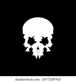 Cool skull logo. Skull vector illustration.	