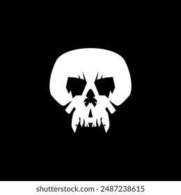 Cool skull logo. Skull vector illustration.