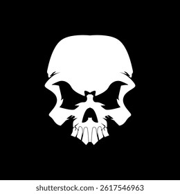 Cool skull logo. Skull vector illustration.
