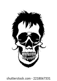 cool skull on a white background