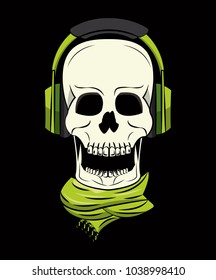 Cool skull print for tshirt