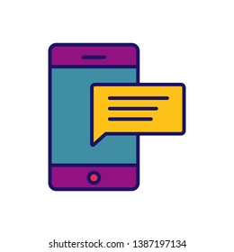 Cool smart phone vector icon