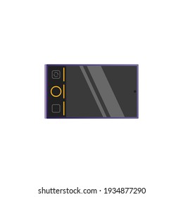 Ilustración plana de smartphone genial aislada