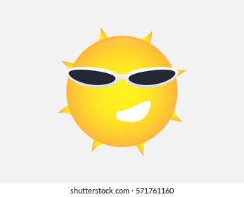 cool smiley face with glasses