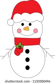 Cool Snowman Illustration 