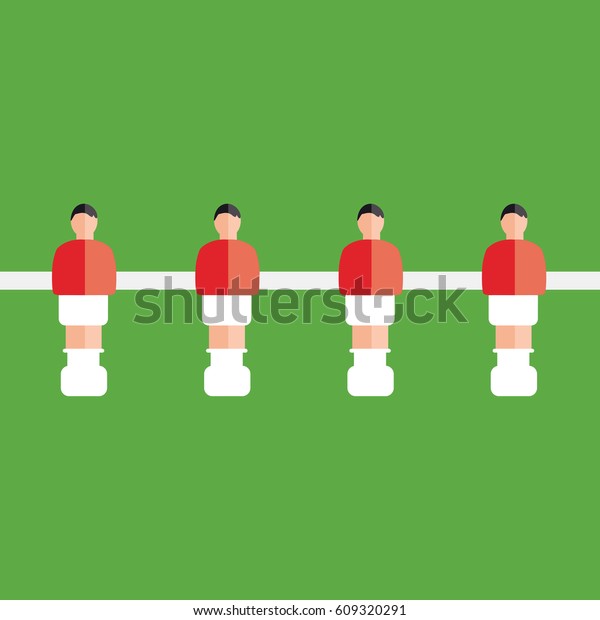 Cool Soccer Football Toy Table Game Stock Vector Royalty