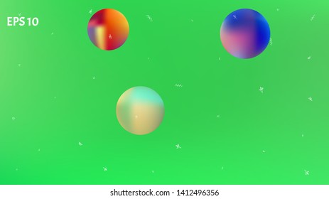 Cool space fantasy. Liquid colorific illustration mesh. Background texture, blend. Green colored. Colored stars space background. Colorful universe new stars background texture.