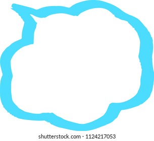 Cool  Speech balloon with Bold line