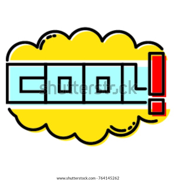 Cool Speech Bubbles Vector Illustration Talk Stock Vector (Royalty Free