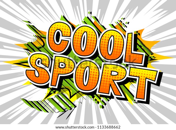 Cool Sport Comic Book Style Word Stock Vector Royalty Free