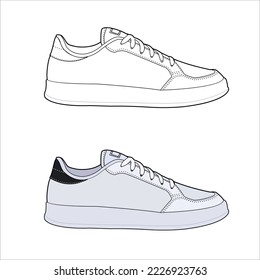 cool sport shoe design vector