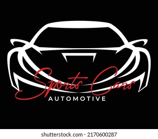 Cool Sports Car Logo Front View