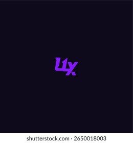 cool and sporty design UX with bold monogram style letter techno sport logo