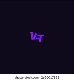 design legal e esportivo VT com logotipo de esporte techno estilo monograma arrojado letra