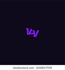 cool and sporty design VV with bold monogram style letter techno sport logo