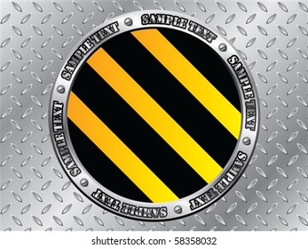 Cool steel plate with striped cap design