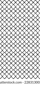 Cool and sturdy wajik shape iron bar wire black color