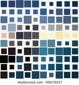 Cool Stylish Abstract Pattern - Squares pattern in different colors