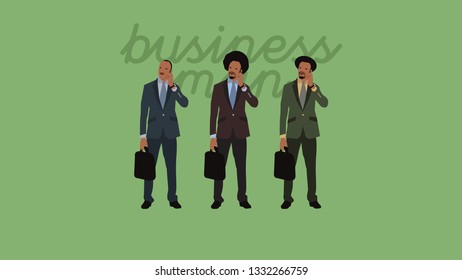 Cool & Stylish Business Man Characters in 3 Different Styles