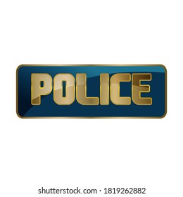 cool stylish custom police Lettering Typography logo design vector illustration
