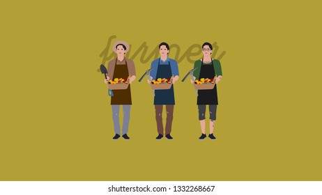 Cool & Stylish Farmer Characters in 3 Different Styles