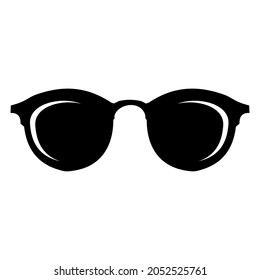 cool stylish hipster sunglasses icon vector.