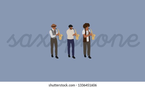 Cool & Stylish Musician Character in 3 Different Styles
