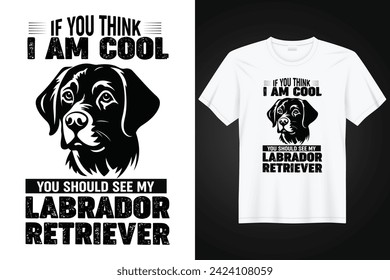 A cool, stylish, trendy dog t shirt design