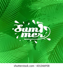 cool summer background in vector format 