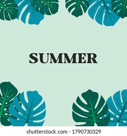 cool summer design for banners, posters, cards, fliers, brochures, covers. Vector cartoon illustration. summer background design.