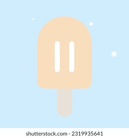 Cool summer drinks and ice cream background.