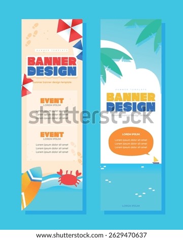 Cool Summer Event Banner Set