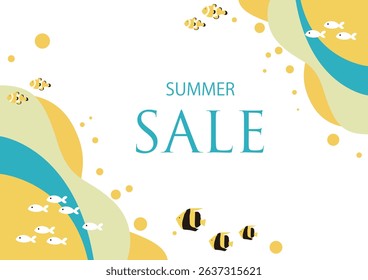 Cool summer image background material