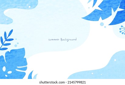 Cool Summer Line Background Illustration 
